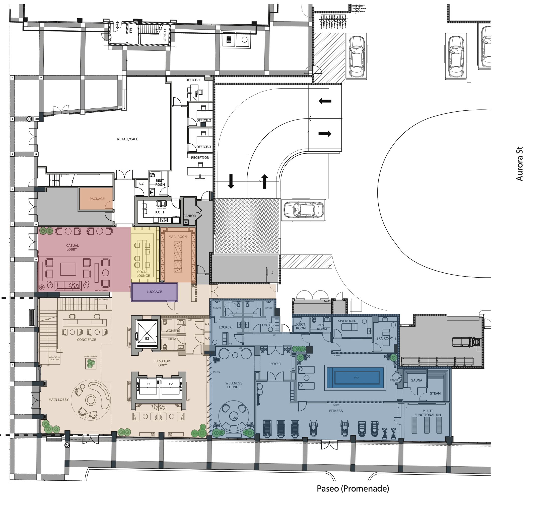 Ground floor amenity plan
