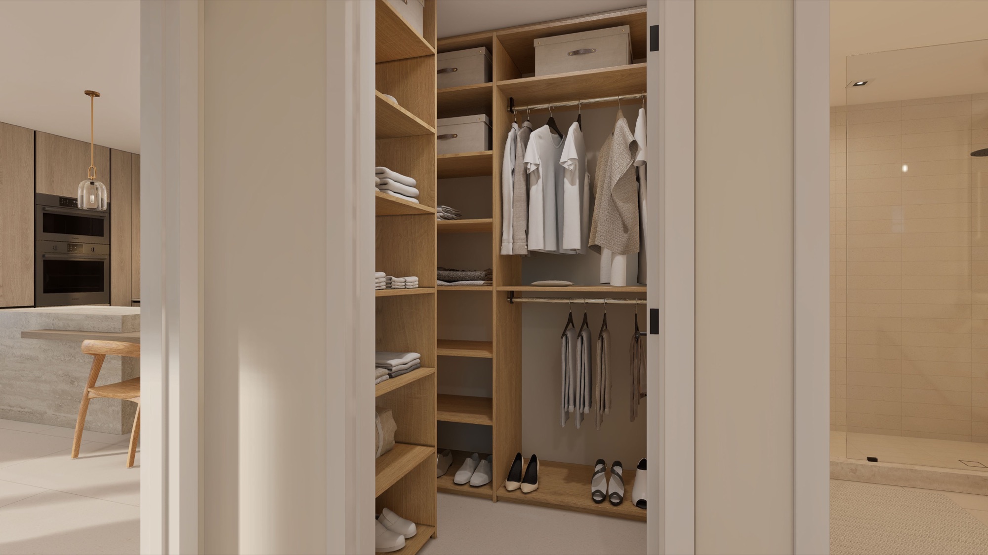 Primary closet